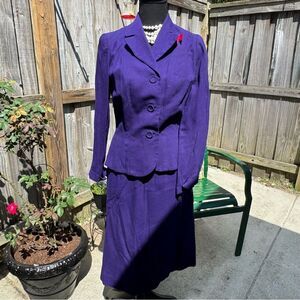 Vintage 1950’s Nelson Caine Purple Suit Set